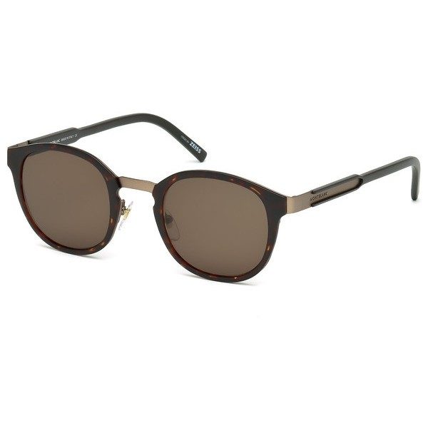 Mont Blanc MB 590S 52E Unisex Sunglasses (Brown) - AAM | Online ...