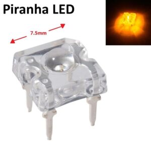 Piranha Led 3mm Crystal Clear Yellow