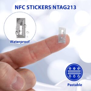 NFC RFID Adhesive 25mm Rectangular Tag 13.56Mhz NTAG 213 Wet Inlay